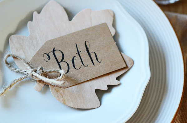 DIY Thanksgiving Place Cards