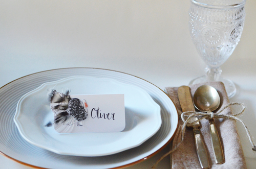 DIY Thanksgiving Place Cards